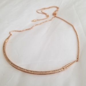 Kendra Scott scottie choker necklace in rose gold